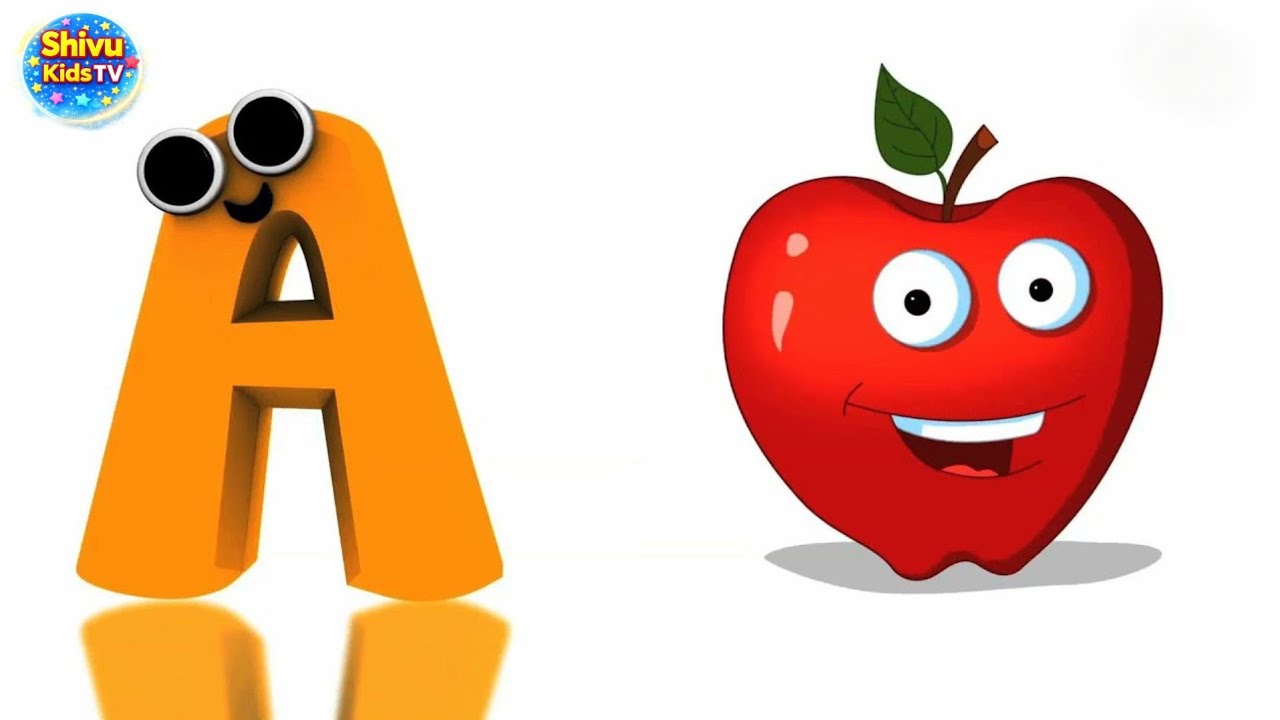 Phonics Song with TWO Words in 3D - ABC Alphabet Songs A For Apple & Music Sounds For Kids #abcd