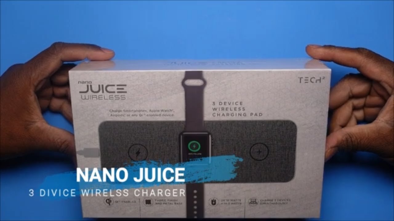 Unboxing of Nano Juice 3 Device wireless charger