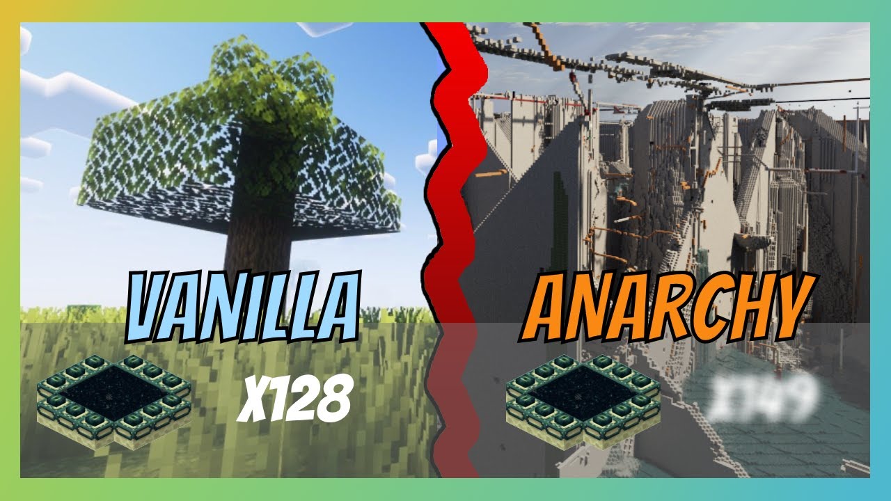 This Anarchy Server's Unusual Number of End Portals | Purity Vanilla