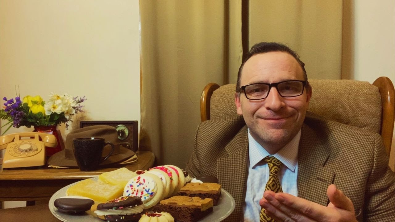 ASMR-The Vintage Cookie Salesman Role Play🍪