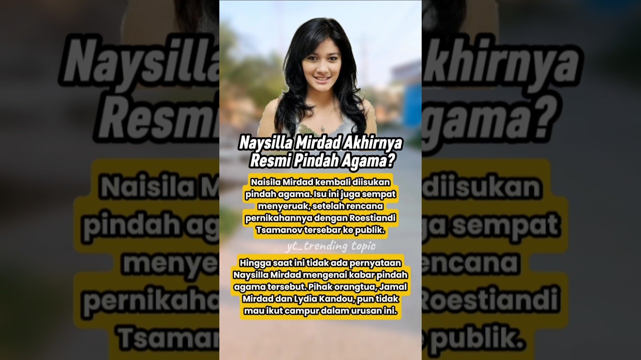Naysila mirdad pindah agama trending artist 