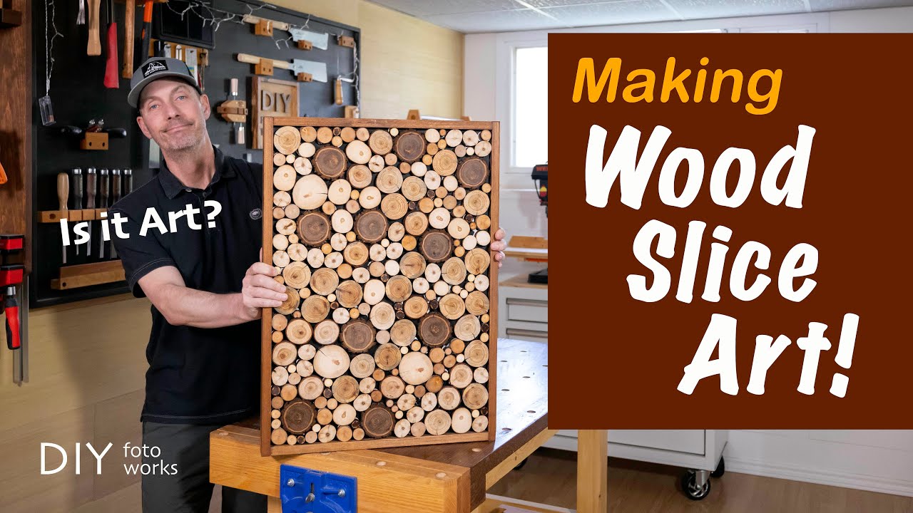 Wood Slice Wall Art!  DIY