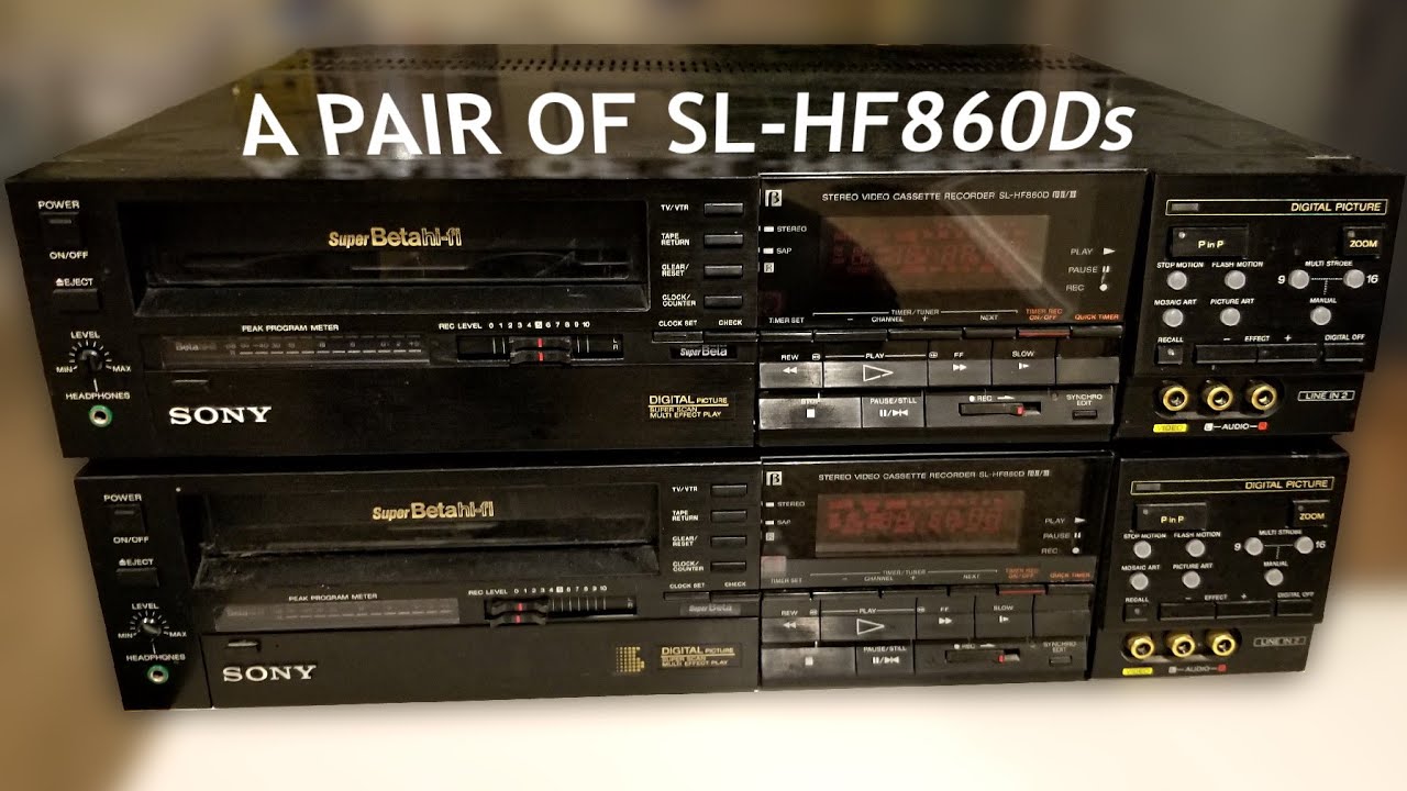 Sony SL-HF860D Betamax VCRs (Repair and demonstration)