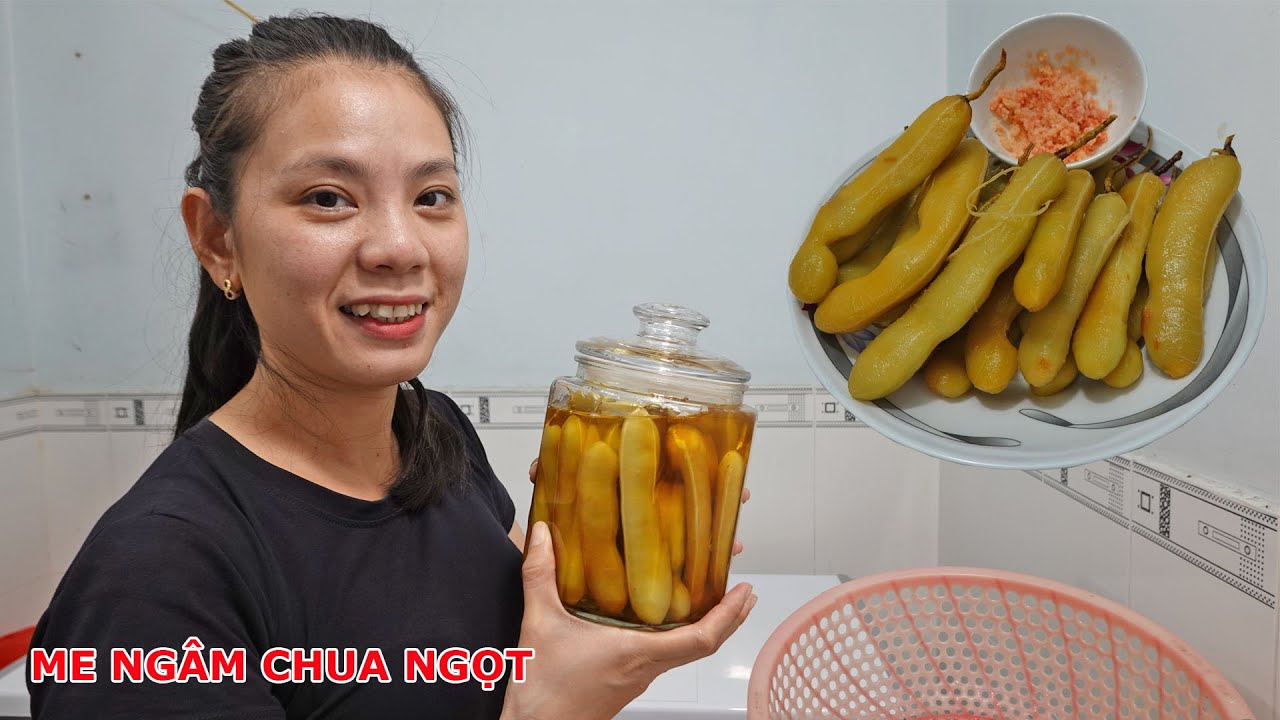Làm me ngâm chua ngọt ngon và cách lột vỏ me cực nhanh