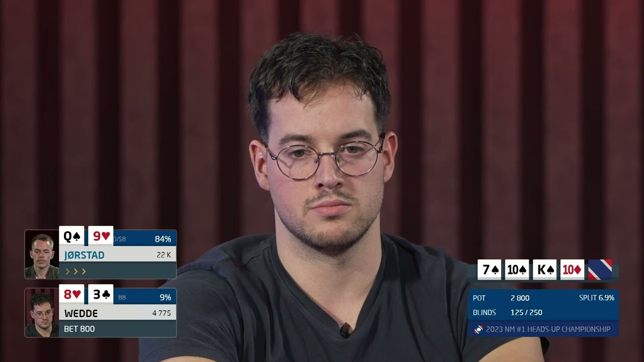 Crazy bluff against the World Champion! Espen Uhlen J&oslash;rstad.