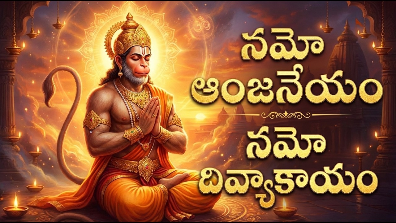 నమో అంజనేయం నమో దివ్య కాయం | Namo Anjaneyam Namo Divya Kaayam | Lord Hanuman Songs Telugu