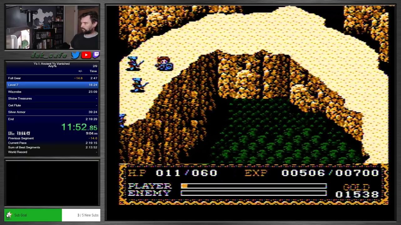 イース Ys I: Ancient Ys Vanished (Famicom) - Speedrun in 1:57:13