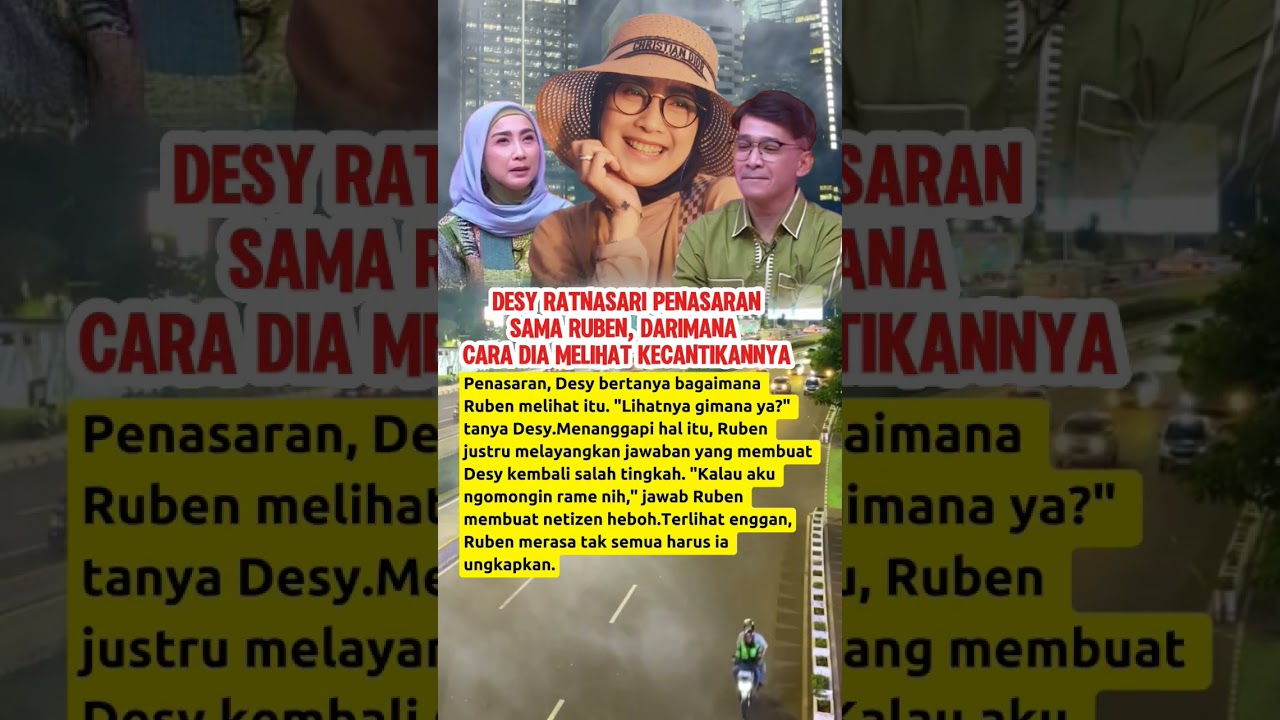 Desy Ratnasari mencecar Ruben Darimana cara melihat kecantikannya #shortsviral #trending #rubenonsu