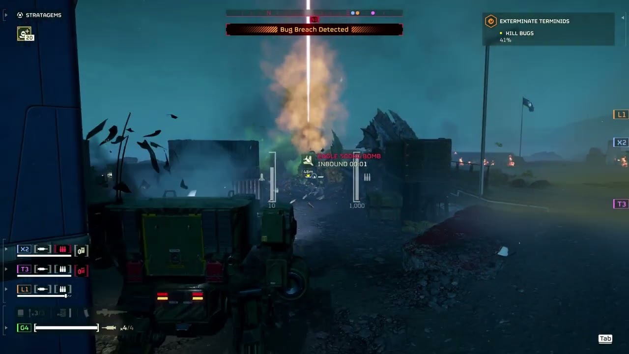HELLDIVERS&trade; 2 - Titan Spawns on 500kg