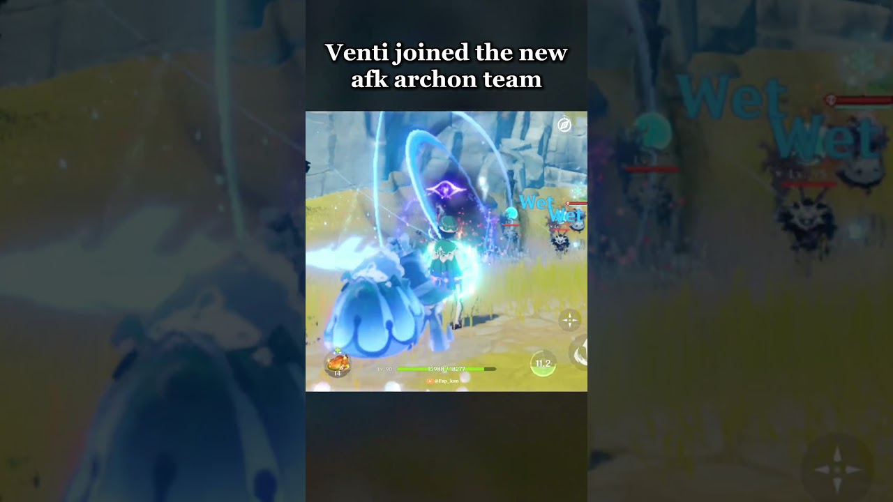 Venti joined the new afk archon team | Genshin impact