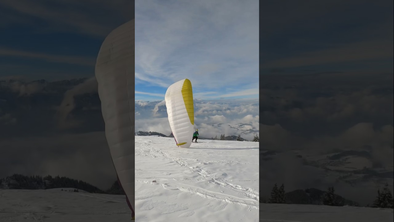 #snowkiting #paragliding  #kiting #wind #winter #parapente #timetoplay
