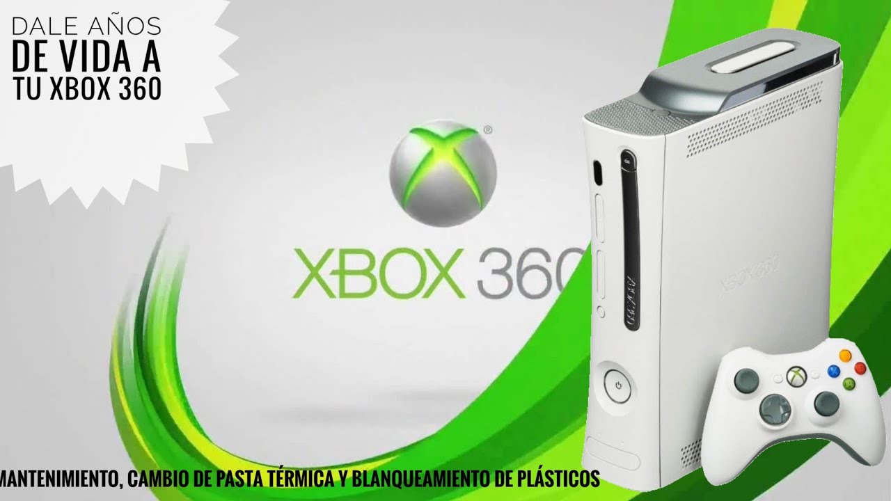 Xbox 360 fat, limpieza, cambio de pasta térmica y blanqueamiento de carcasas! 2022