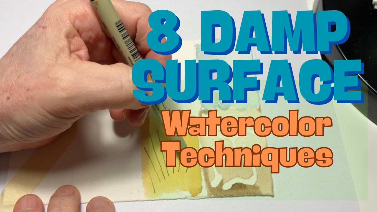 How to use a damp surface for beautiful watercolor effects: beginners guide