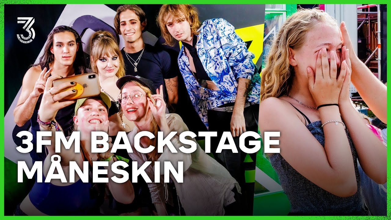Måneskin nodigt fans backstage uit | 3FM Backstage | NPO 3FM