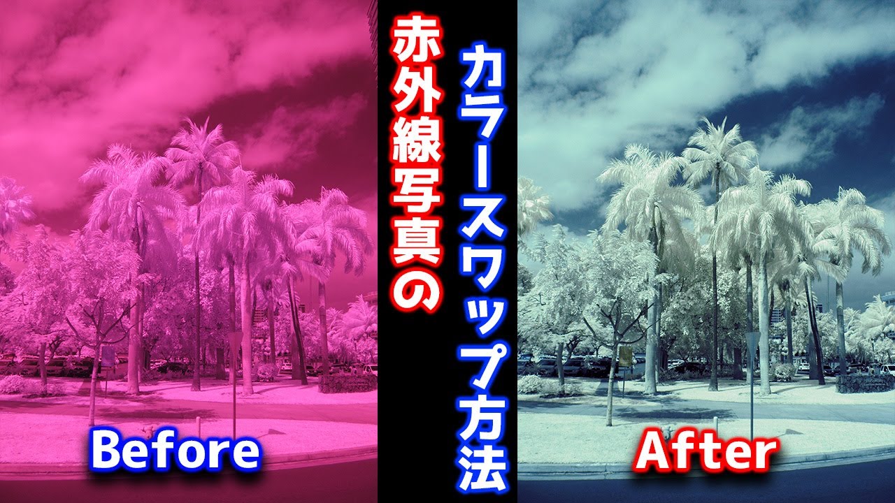 【禁断】赤外線写真撮影　カラースワップ方法解説します Infrared Camera