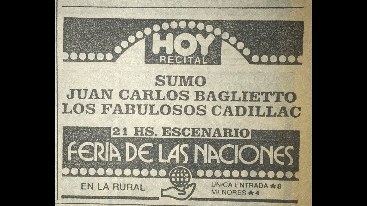 Sumo En Vivo - Feria De Las Naciones 19/11/1987 {Rolo Records}