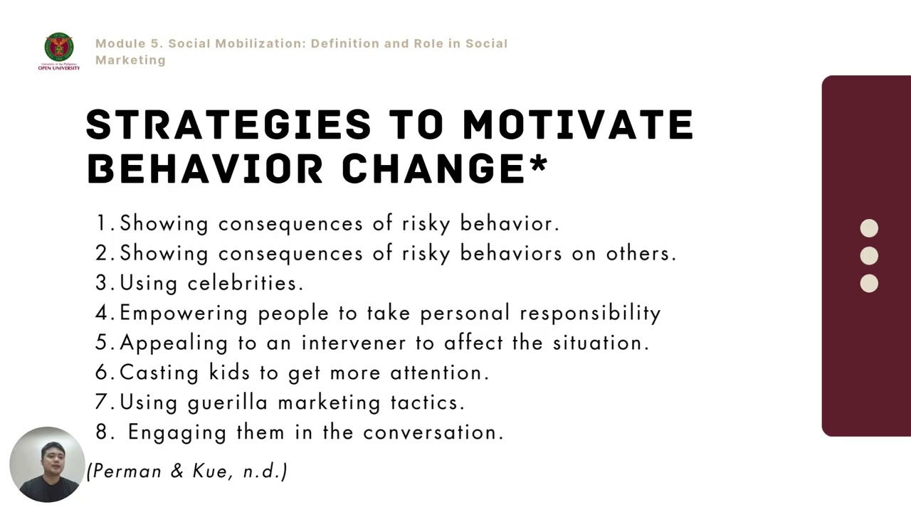Module 5_Report 3/14 SOCIAL MARKETING for behaviour change