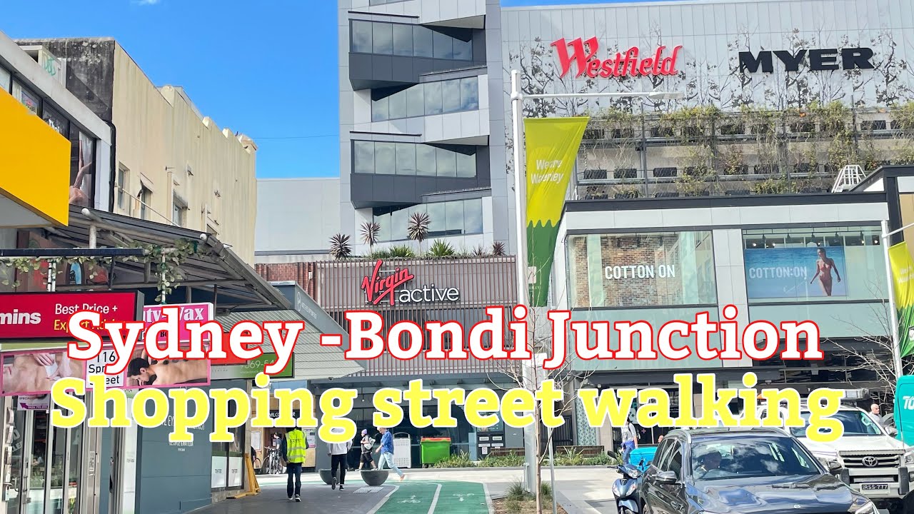 Sydney -Bondi Junction shopping street walking