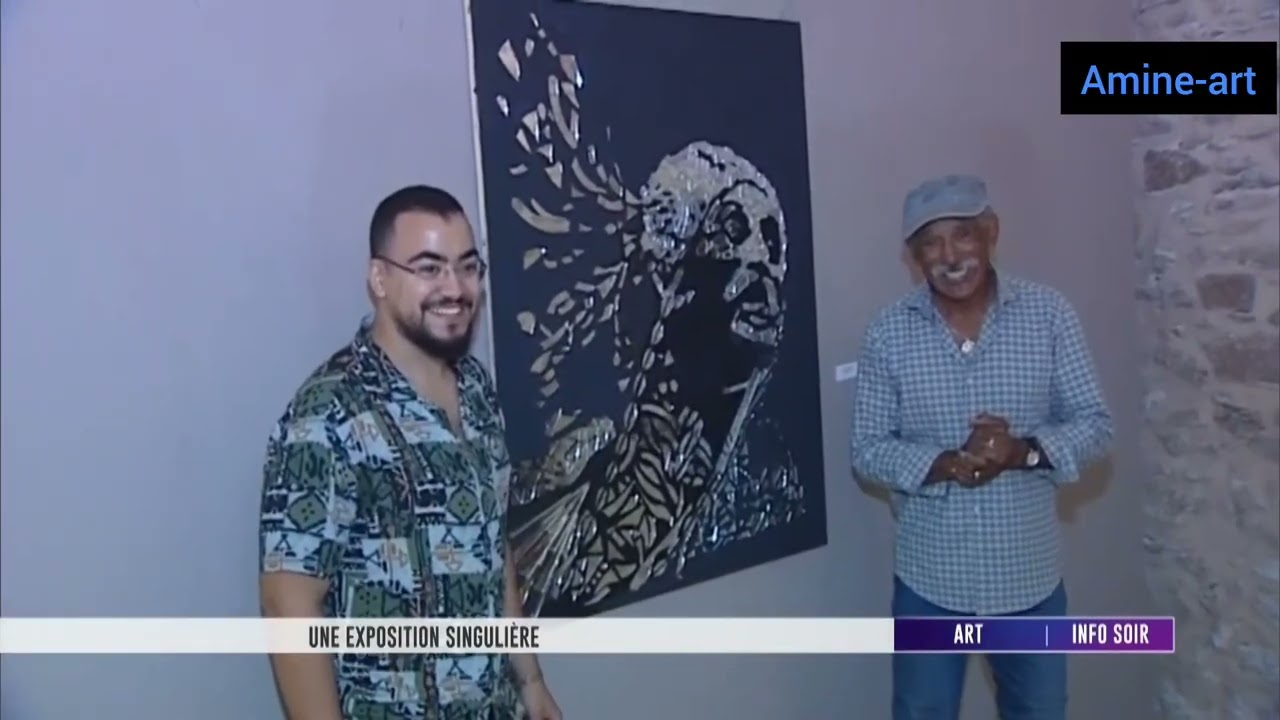 Reportage infos soir @2mtv à propos de l’exposition « Mirwar » de l’artiste Mohamed Amine Najim. 