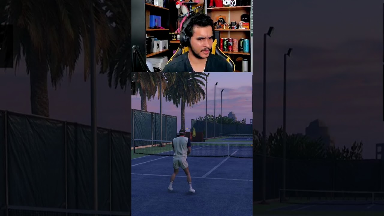 Indo jogar beach tennis com o trevor 🎾 | #GTAVAoVivo #GTAVLive #LiveGTA5 #GTAVClipes #MelhoresMomen