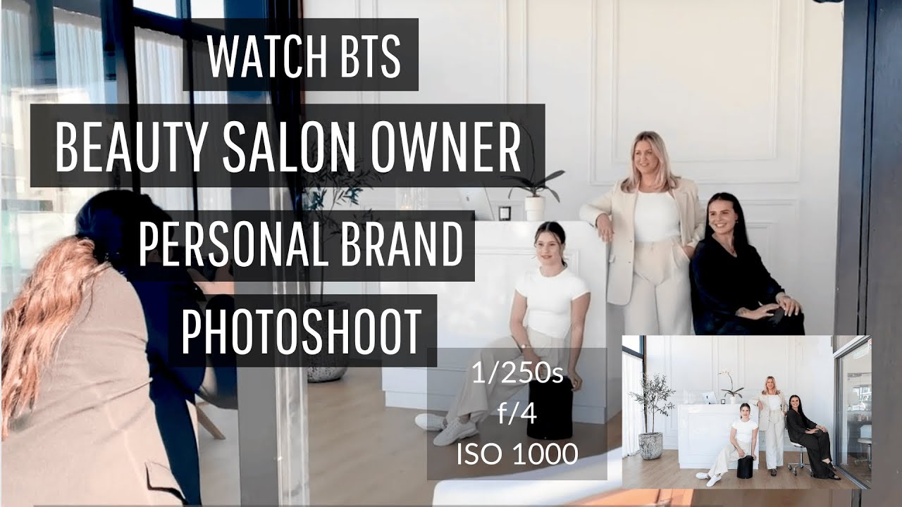 Watch BTS of Brand Photoshoot with Beauty Salon Owner & Team