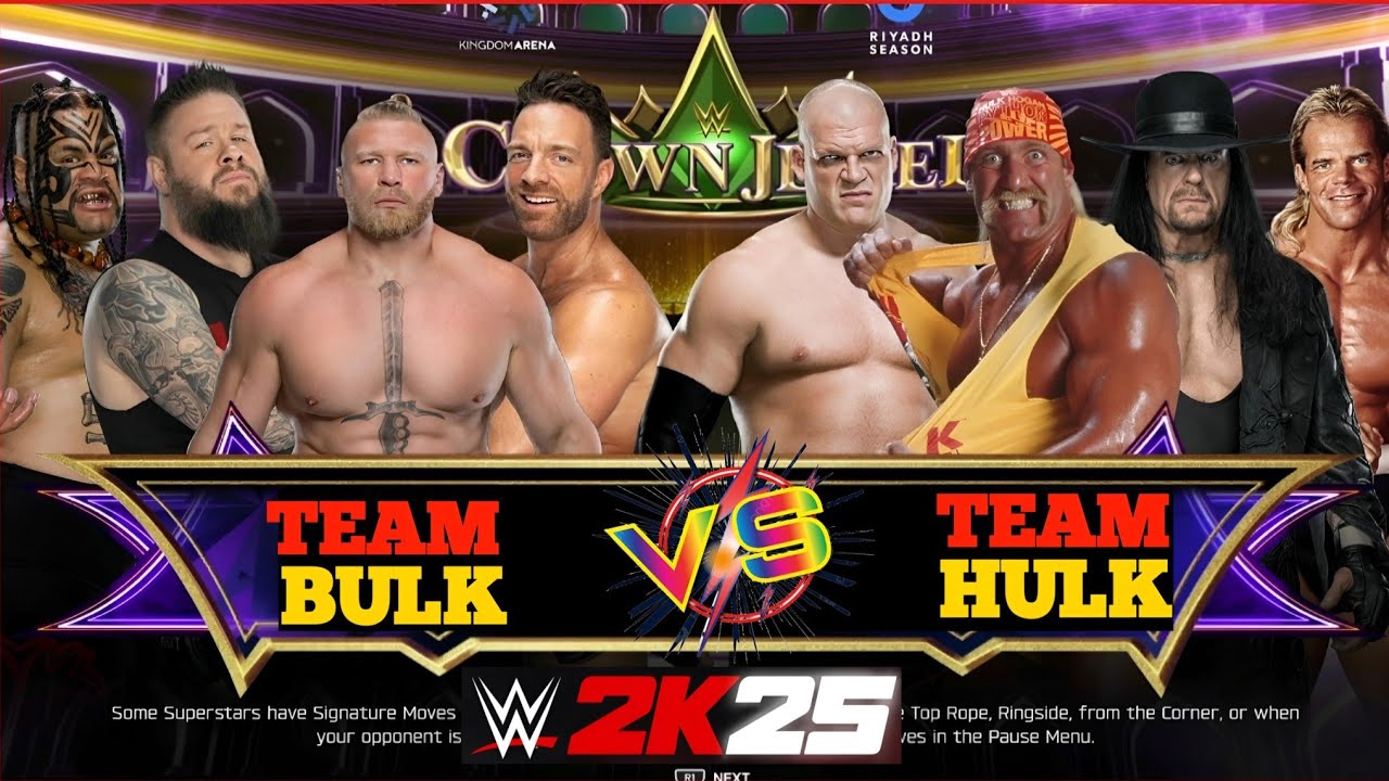 WWE 2K25-TEAM BULK(BROCK LESNAR) VS TEAM HULK(HULK HOGAN)MATCH...