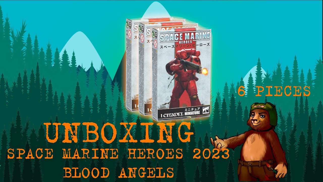 Warhammer 40 000 Распаковка Героев Кровавых ангелов -2. | Unboxing space marine heroes: Blood Angels