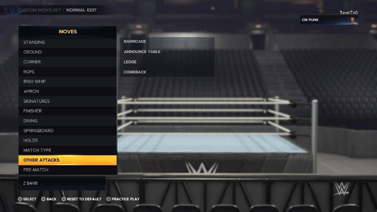 WWE 2K23 CM Punk Moveset