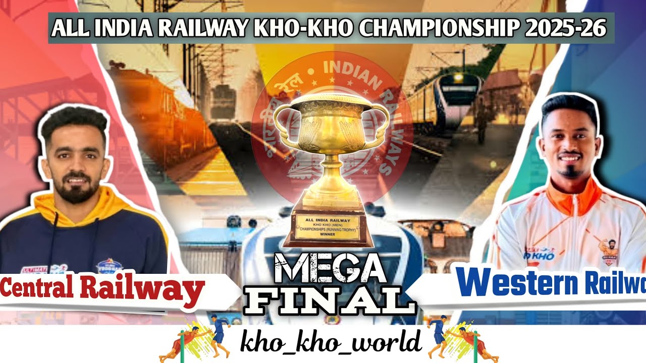 Inter railway 2025 ll western railway VS central railway ll FINAL MATCH 1st inning #khokho #railway 
