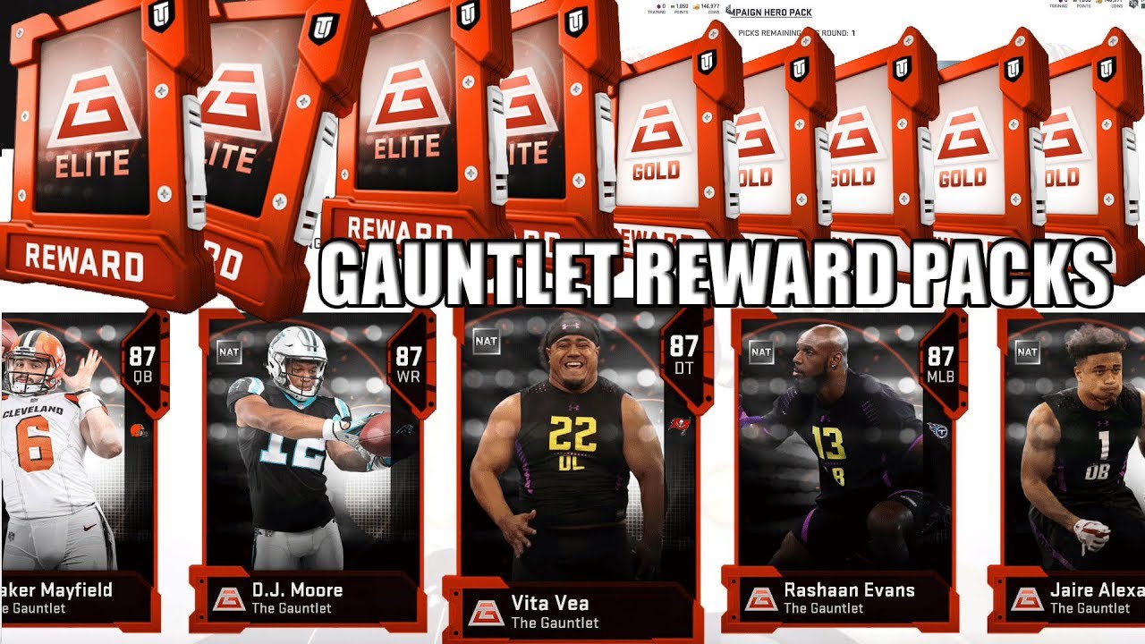 GUANTLET FINISHED!!! | Guantlet Rewards & Tips For Newbies W/ Tex | Madden 19 Pack Opening