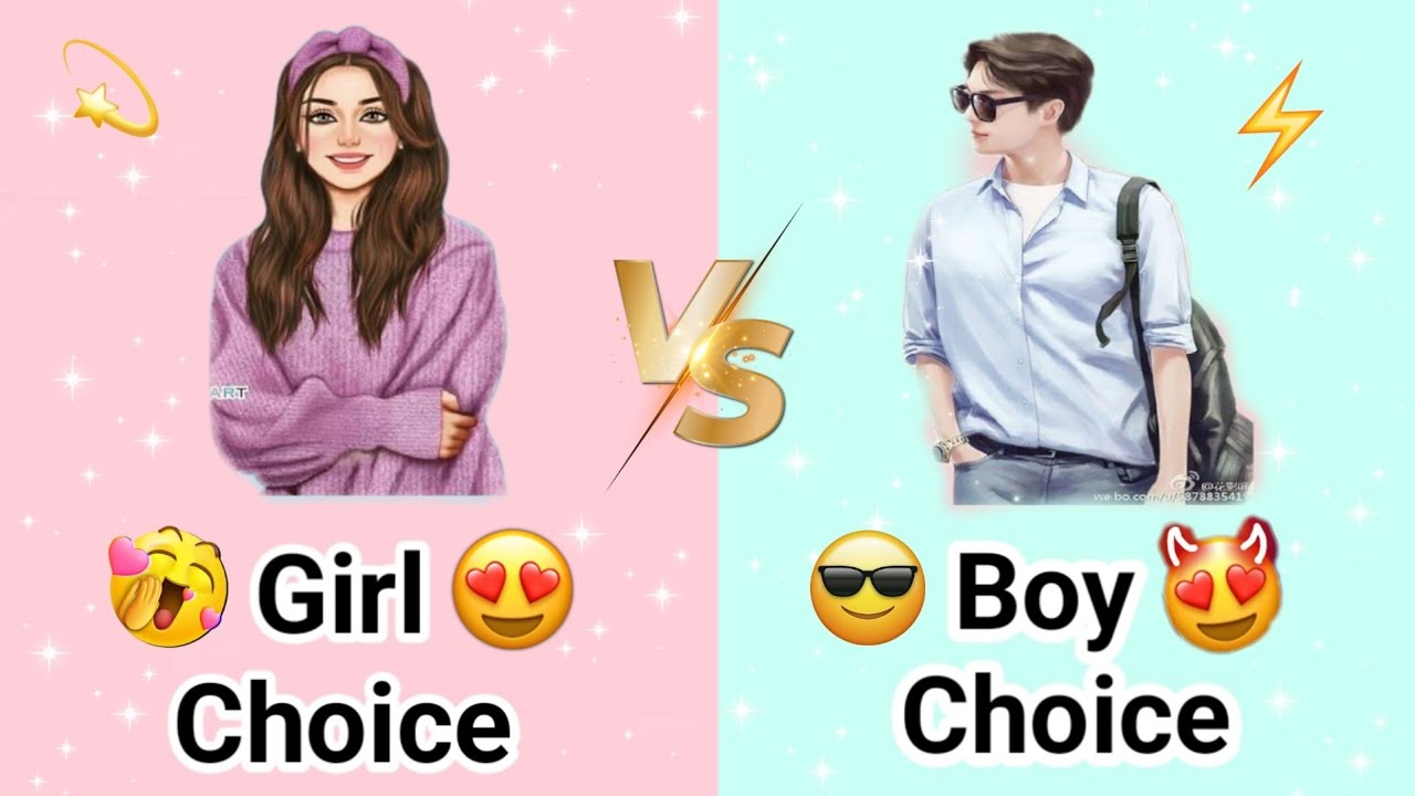 Girls choice  🆚 Boy choice || #challenge