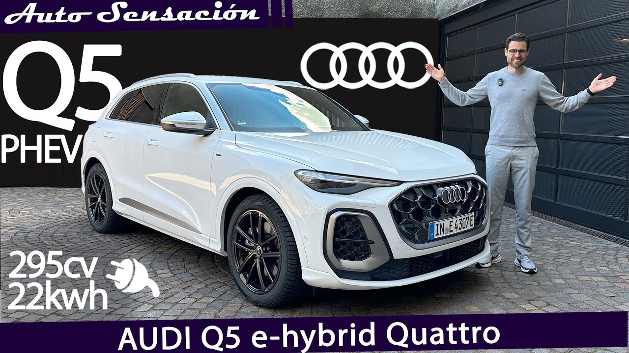 Prueba Audi Q5 e-hybrid 295 CV 2025 | SUV híbrido enchufable premium con hasta 100 km eléctricos.