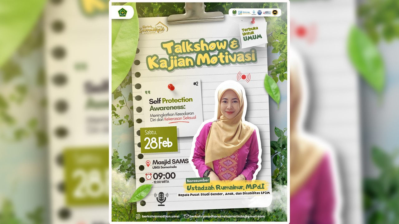 Meningkatkan Kesadaran Diri dari Kekerasan Seksual | Rumainur, M.Pd.I | Berkah Ramadhan 1447 H UINSI