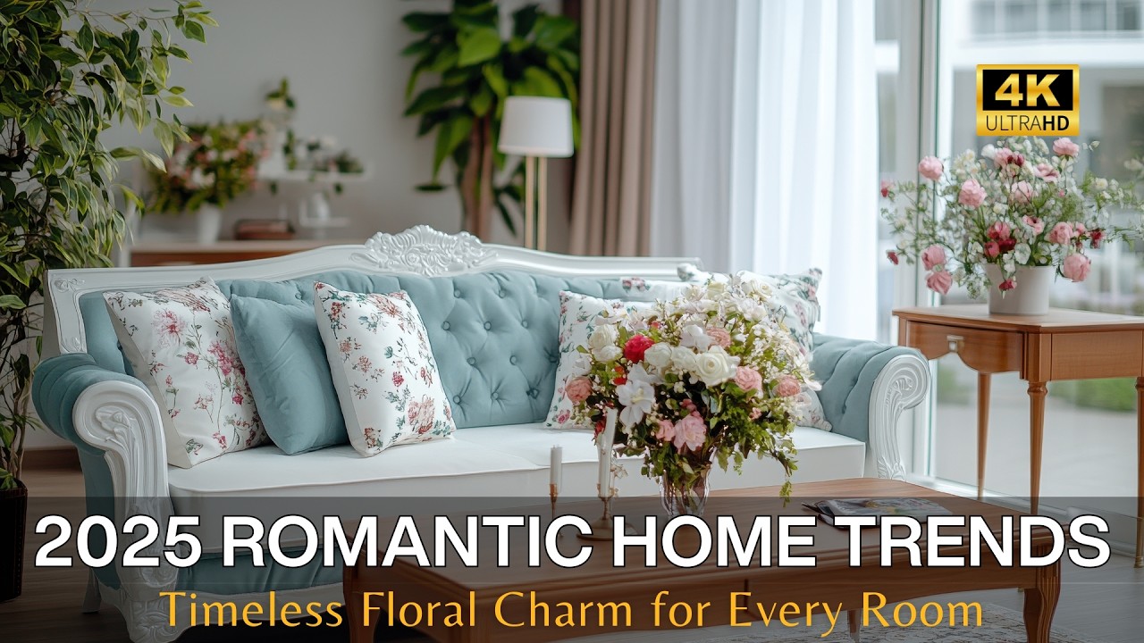 2025 Romantic Home Trends:Timeless Floral Charm for Every Room with Stylish Furniture & Modern Decor