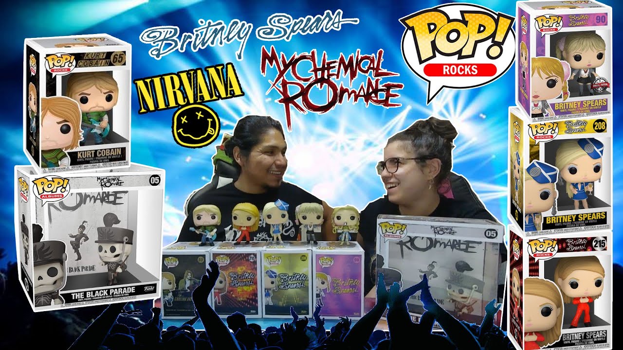 Unboxing Funko Pop Rocks | Britney Funko Pop | Kurt Cobain Funko Pop | The Black Parade Funko Pop