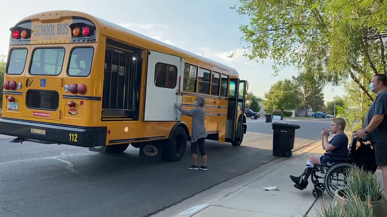 Walker and a wheelchair Sagan bus