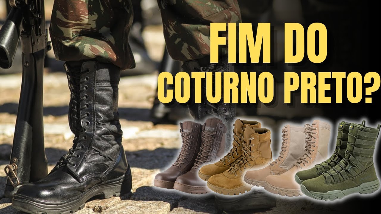 Fim do coturno preto? Já em teste novos modelos e cores dos coturnos e boots do Exército Brasileiro