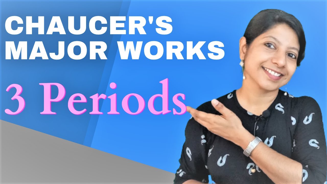NTA UGC NET 2025  Chaucer's major works/ Part 1 / French Period/English Literature Classes PGTRB/SET