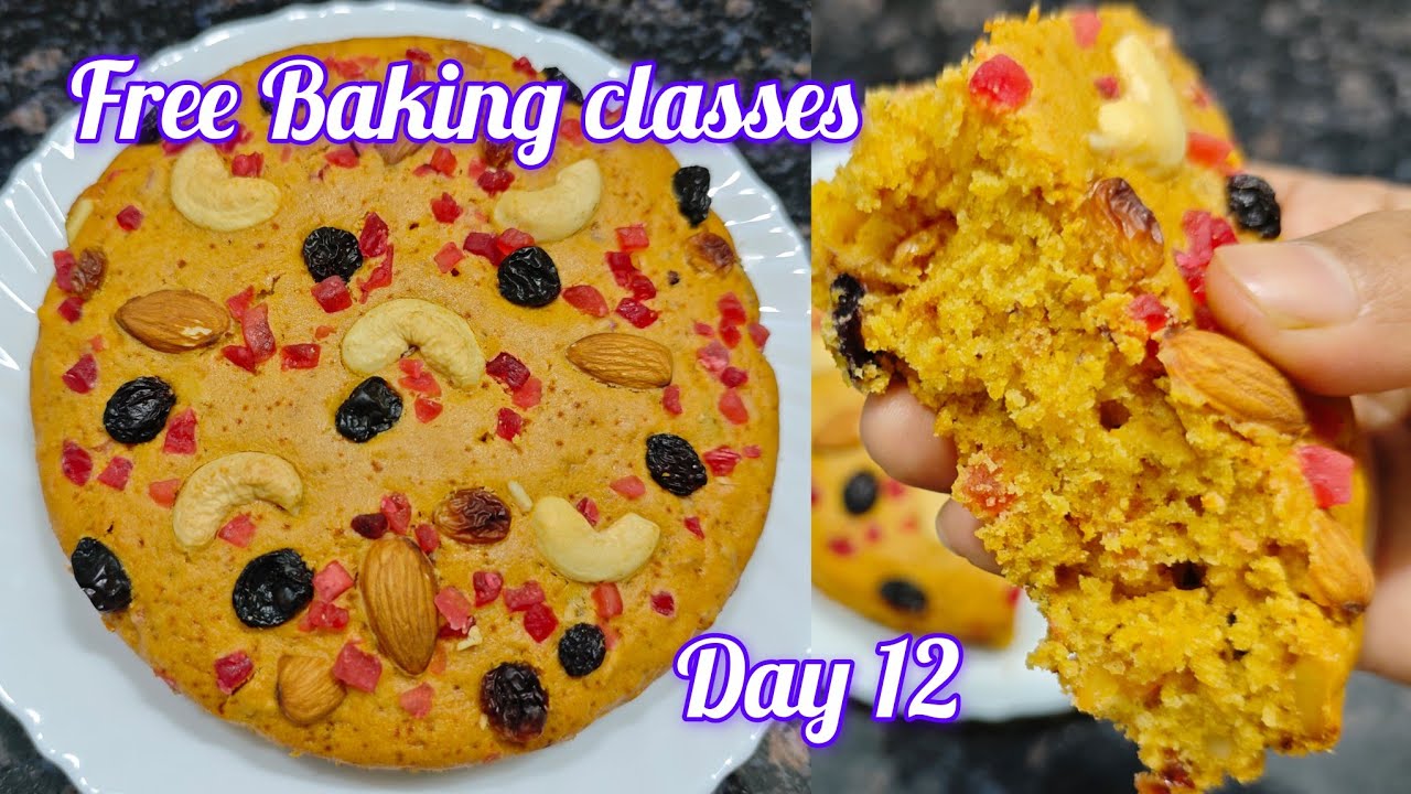 Online Baking free Classes | Day 12 | How To Make Eggless Plum Cake | Chandrika Behera 