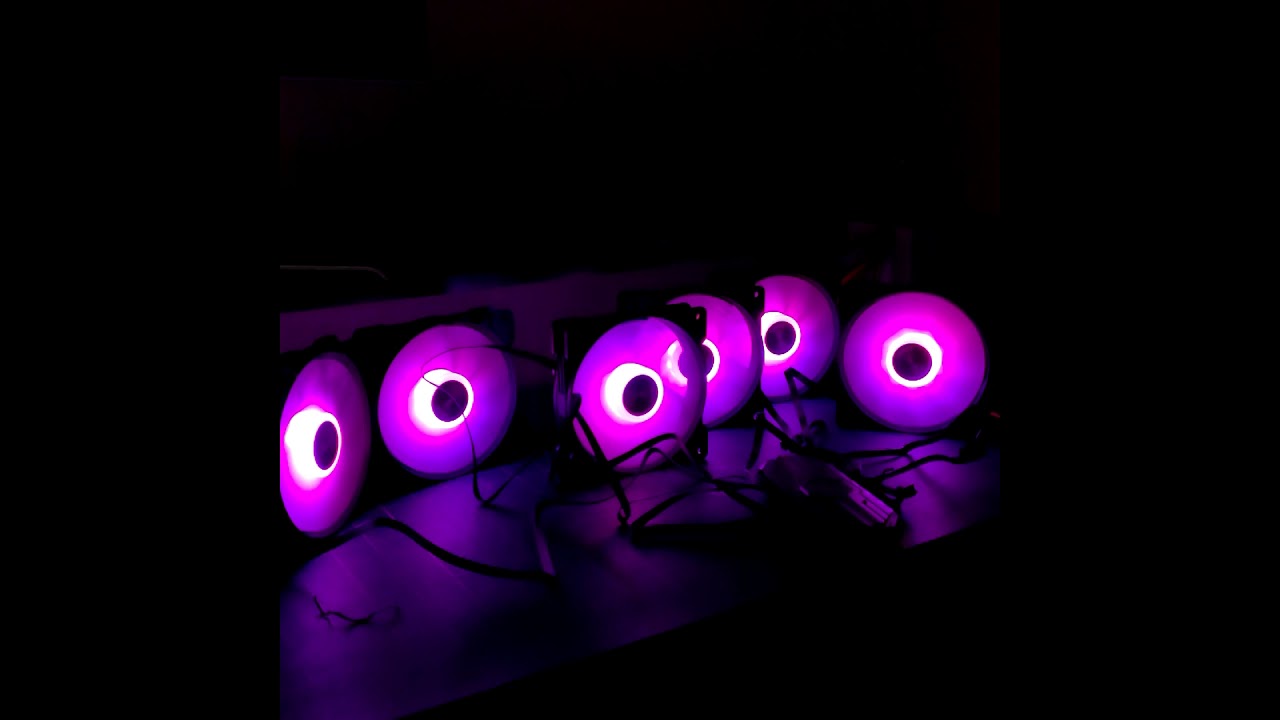 Unboxing Uphere RGB fans SR12-06-6 and RGB light Presentation.