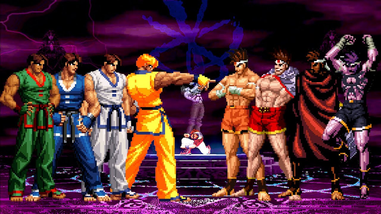 [KOF Mugen] Kim Kaphwan Team vs Joe Higashi Team