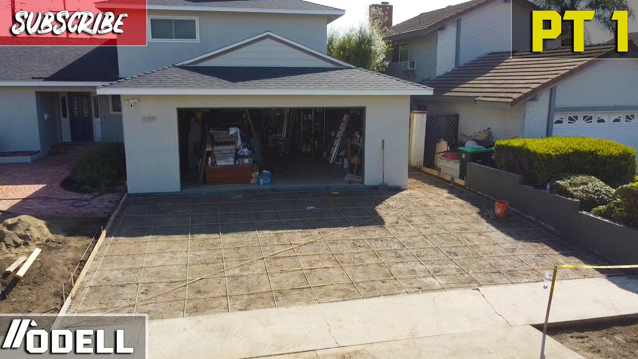 Concrete Driveway Demo and Rebar Setup Part 1