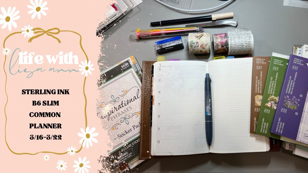 Ежедневник Sterling Ink Common Planner B6 Slim | 16-22 марта | 💜