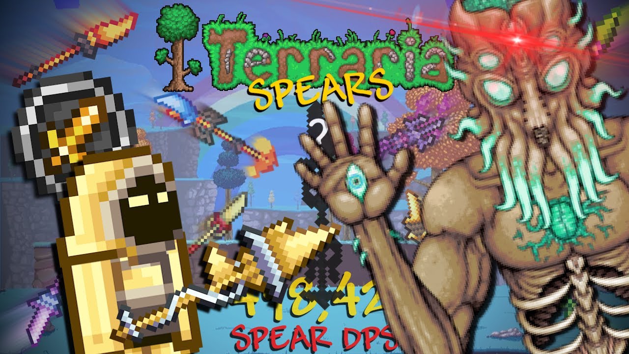 Can You Beat TERRARIA With MODDED SPEARS?
