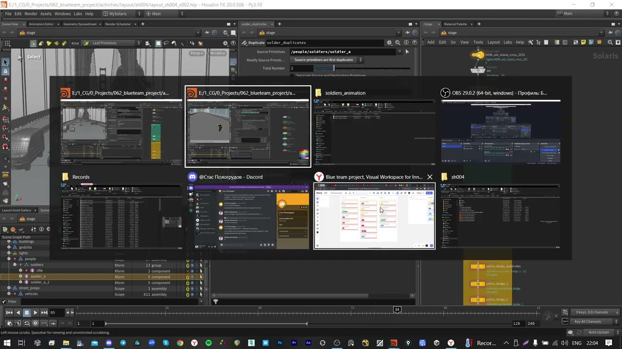 Houdini. Solaris. Animation to Layout