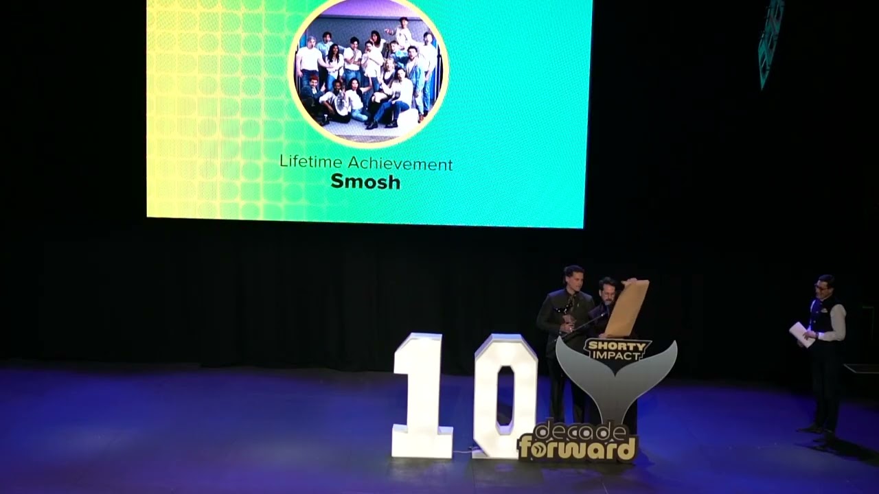 On Stage: Smosh won Lifetime Achievement Award | 10th Annual Shorty Impact Awards @smosh ​