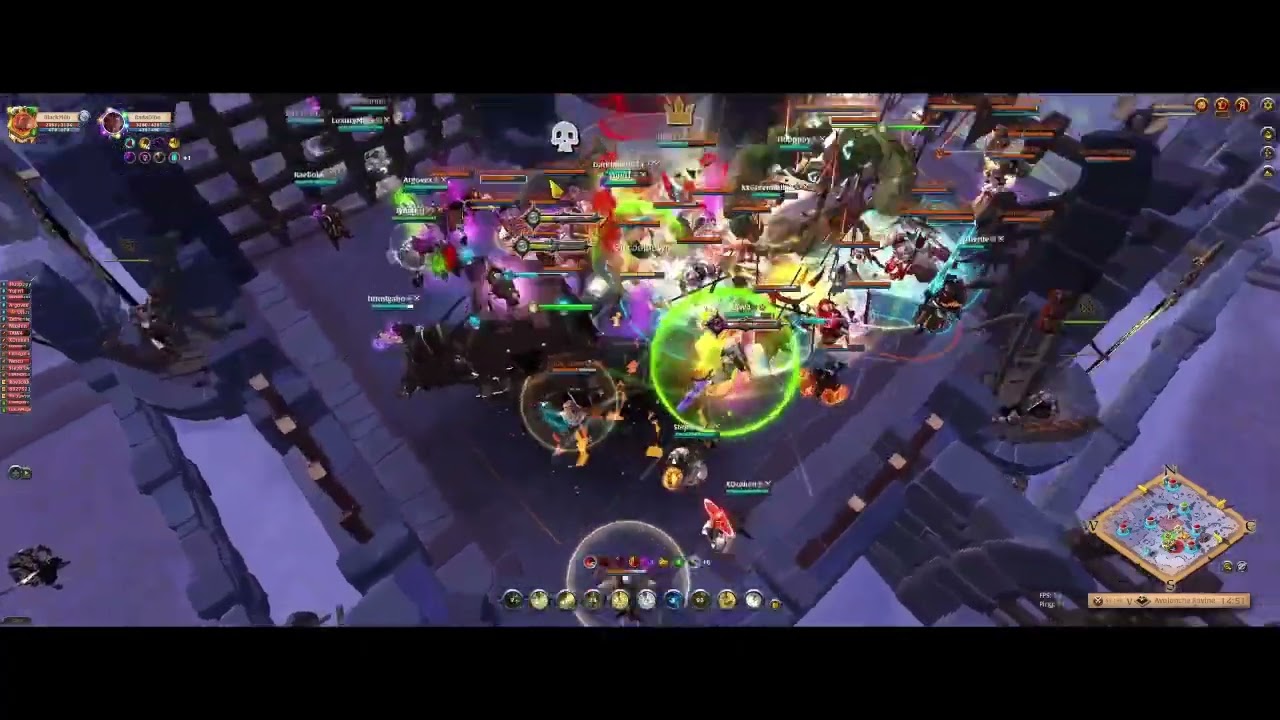 Healer POV | COA vs Conscripted | Castle Fight - ALBION ONLINE