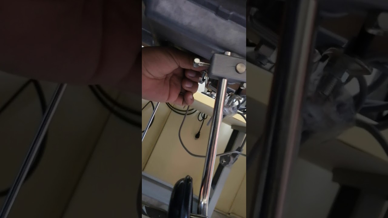 COMO REGULAR LA RODILLERA PARA LEVANTAR LA PRENSATELAS DE UNA MAQUINA RECTA INDUSTRIAL