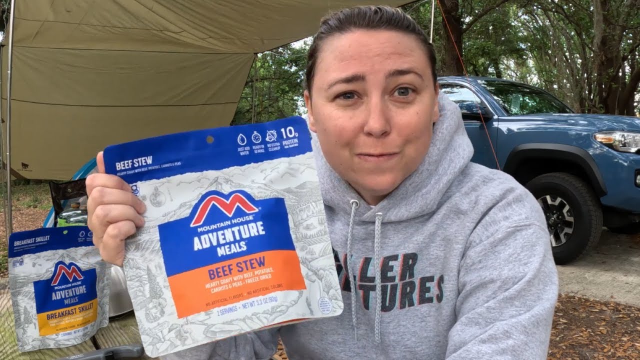 Camping Freeze-Dried Food Review! | Mountain House Beef Stew & Breakfast Skillet!