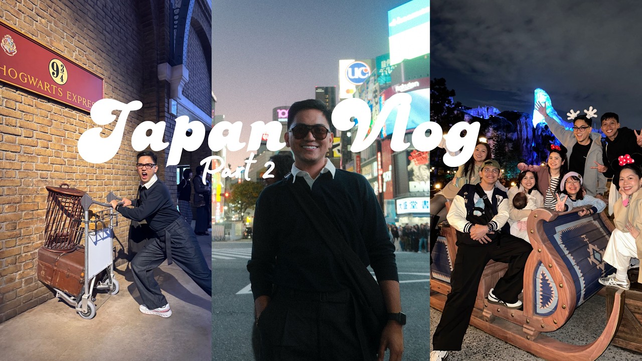 Japan Vlog Part 2: Harry Potter, Toraji, Shibuya Crossing, DisneySea